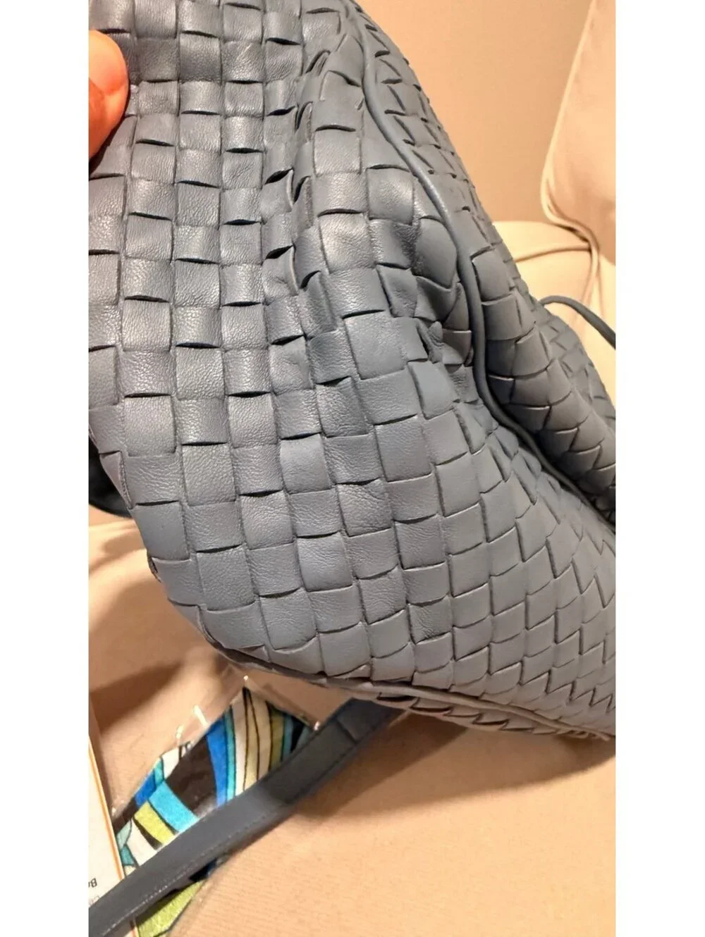 Bottega Veneta Leather Crossbody with COA